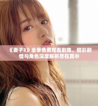 《妻子3》全季免費觀看劇集，精彩劇情與角色深度解析盡在其中