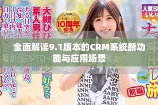全面解讀9.1版本的CRM系統(tǒng)新功能與應(yīng)用場(chǎng)景