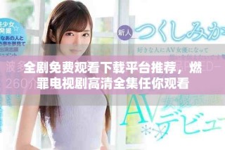 全劇免費觀看下載平臺推薦，燃罪電視劇高清全集任你觀看