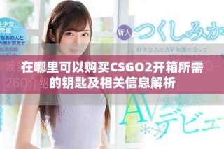 在哪里可以購買CSGO2開箱所需的鑰匙及相關(guān)信息解析