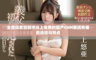 全面探索當(dāng)前市場上免費的國產(chǎn)CRM系統(tǒng)有哪些選擇與特點
