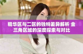 精華區(qū)與二區(qū)的獨(dú)特差異解析 金三角區(qū)域的深度探索與對(duì)比