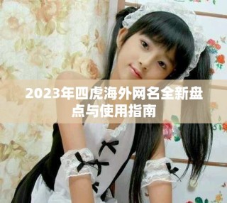 2023年四虎海外網(wǎng)名全新盤點(diǎn)與使用指南