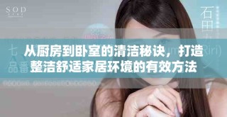 從廚房到臥室的清潔秘訣，打造整潔舒適家居環(huán)境的有效方法