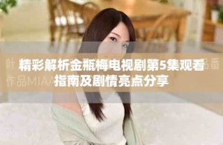 精彩解析金瓶梅電視劇第5集觀看指南及劇情亮點(diǎn)分享