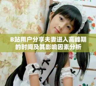 B站用戶分享夫妻進(jìn)入高峰期的時(shí)間及其影響因素分析