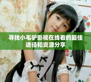 尋找小毛驢影視在線看的最佳途徑和資源分享