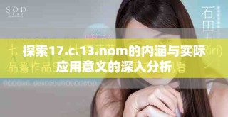 探索17.c.13.nom的內(nèi)涵與實(shí)際應(yīng)用意義的深入分析