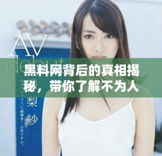 黑料網(wǎng)背后的真相揭秘，帶你了解不為人知的內(nèi)幕故事