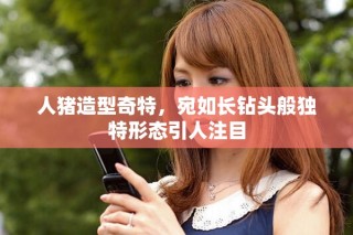 人豬造型奇特，宛如長(zhǎng)鉆頭般獨(dú)特形態(tài)引人注目
