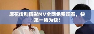 麻花傳劇精彩MV全網(wǎng)免費(fèi)觀看，快來一睹為快！