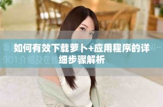 如何有效下載蘿卜+應(yīng)用程序的詳細(xì)步驟解析