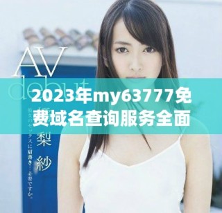 2023年my63777免費(fèi)域名查詢服務(wù)全面升級(jí)與特色分析
