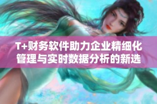 T+財務(wù)軟件助力企業(yè)精細(xì)化管理與實時數(shù)據(jù)分析的新選擇