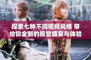 探索七種不同視頻風(fēng)格 帶給你全新的視覺盛宴與體驗(yàn)