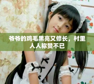爺爺?shù)碾u毛黑亮又修長(zhǎng)，村里人人稱贊不已