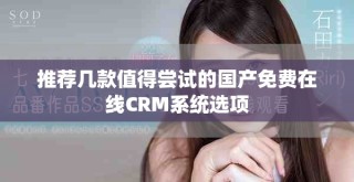 推薦幾款值得嘗試的國(guó)產(chǎn)免費(fèi)在線(xiàn)CRM系統(tǒng)選項(xiàng)