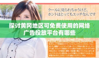 探討黃岡地區(qū)可免費使用的網(wǎng)絡(luò)廣告投放平臺有哪些