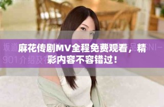 麻花傳劇MV全程免費(fèi)觀看，精彩內(nèi)容不容錯(cuò)過！