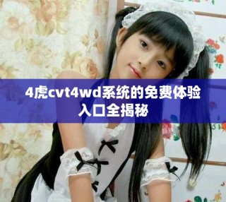 4虎cvt4wd系統(tǒng)的免費體驗入口全揭秘