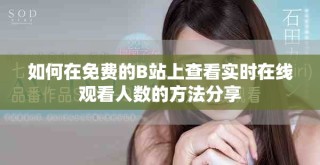 如何在免費的B站上查看實時在線觀看人數(shù)的方法分享