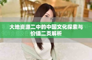大地資源二中的中國(guó)文化探索與價(jià)值二頁(yè)解析
