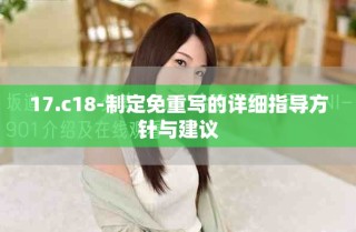 17.c18-制定免重寫的詳細指導(dǎo)方針與建議