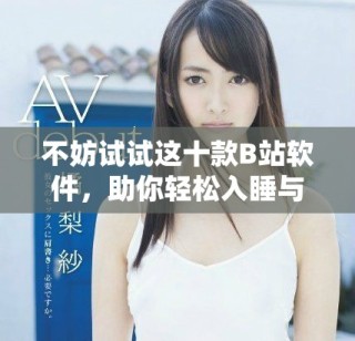 不妨試試這十款B站軟件，助你輕松入睡與放松心情