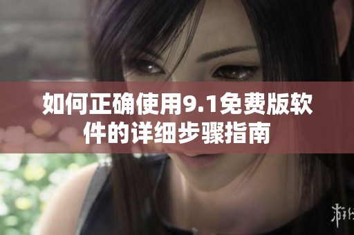 如何正確使用9.1免費版軟件的詳細步驟指南