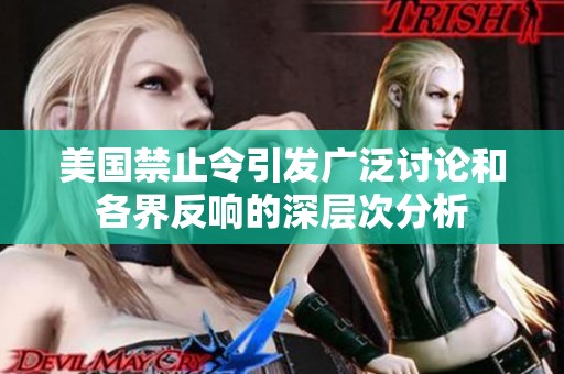 美國禁止令引發(fā)廣泛討論和各界反響的深層次分析