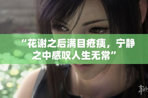 “花謝之后滿(mǎn)目瘡痍，寧?kù)o之中感嘆人生無(wú)常”