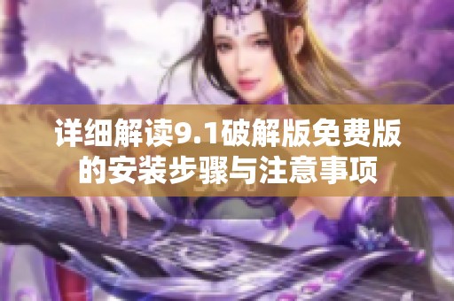 詳細(xì)解讀9.1破解版免費版的安裝步驟與注意事項