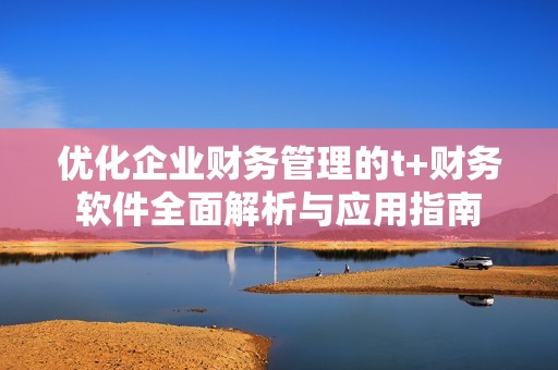 優(yōu)化企業(yè)財務(wù)管理的t+財務(wù)軟件全面解析與應(yīng)用指南