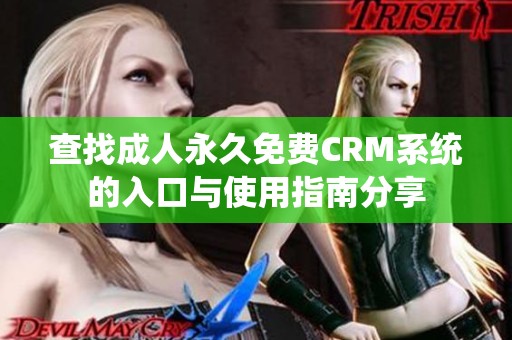 查找成人永久免費(fèi)CRM系統(tǒng)的入口與使用指南分享