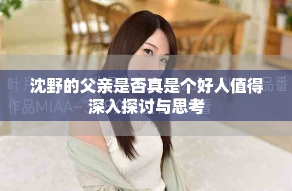 沈野的父親是否真是個好人值得深入探討與思考