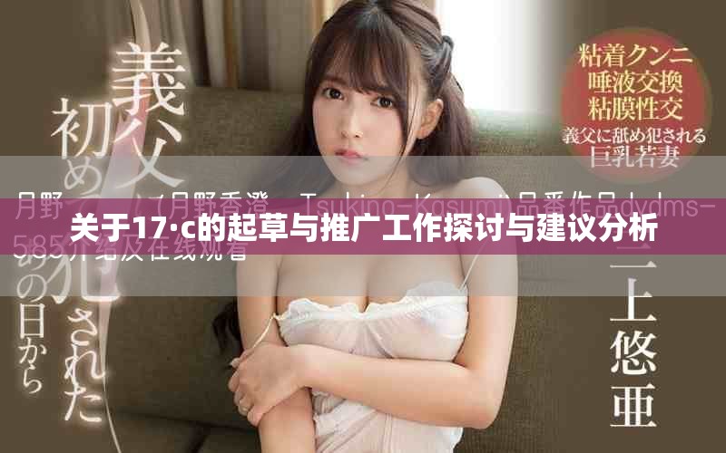 關(guān)于17·c的起草與推廣工作探討與建議分析
