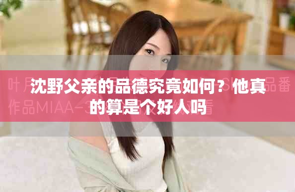 沈野父親的品德究竟如何？他真的算是個好人嗎
