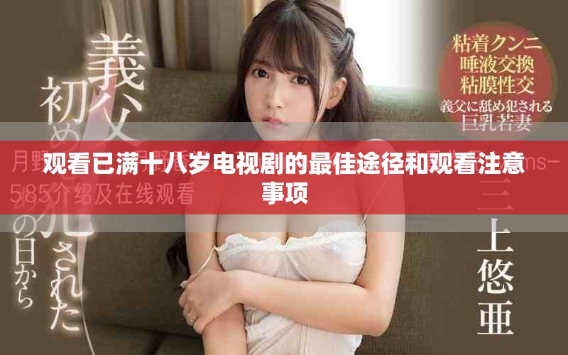 觀看已滿十八歲電視劇的最佳途徑和觀看注意事項