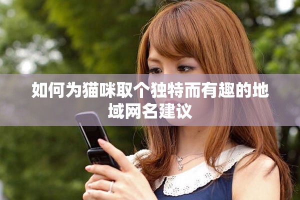 如何為貓咪取個獨特而有趣的地域網(wǎng)名建議