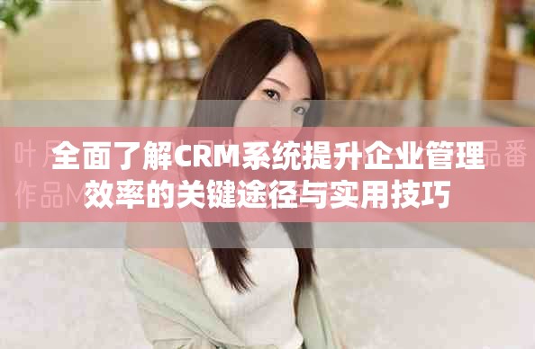 全面了解CRM系統(tǒng)提升企業(yè)管理效率的關(guān)鍵途徑與實(shí)用技巧