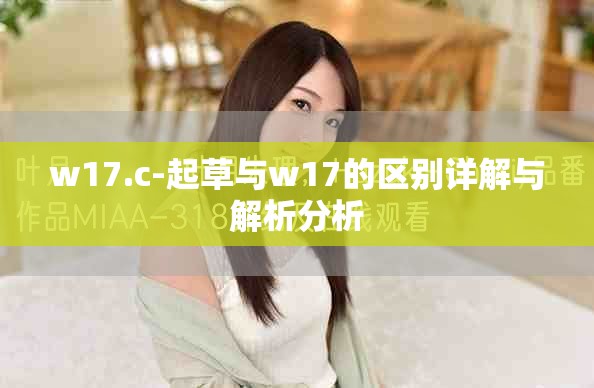 w17.c-起草與w17的區(qū)別詳解與解析分析