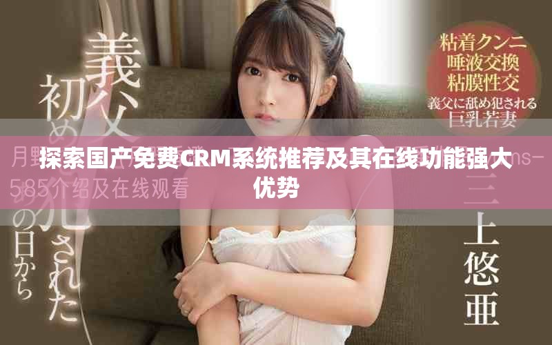 探索國產(chǎn)免費(fèi)CRM系統(tǒng)推薦及其在線功能強(qiáng)大優(yōu)勢