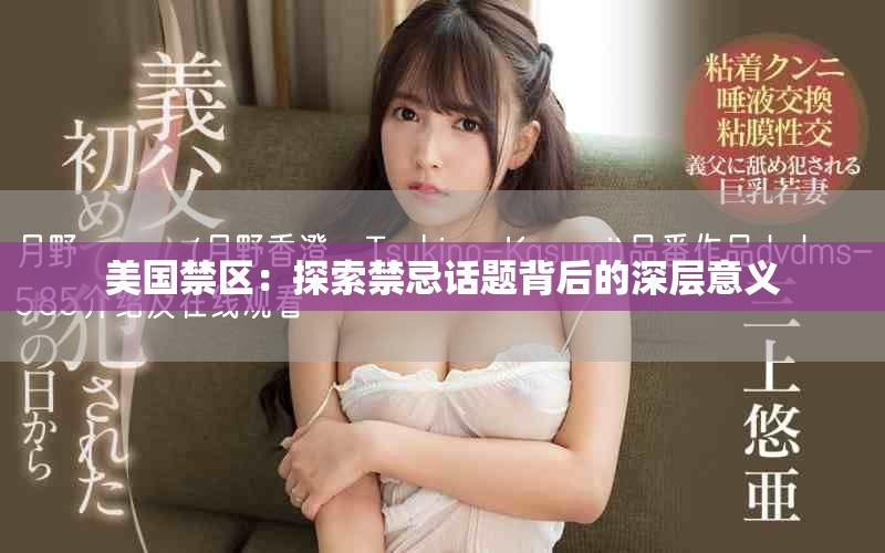 美國禁區(qū)：探索禁忌話題背后的深層意義