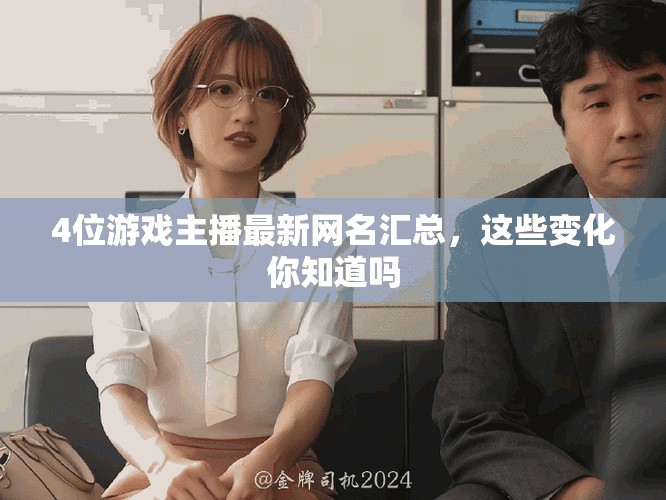 4位游戲主播最新網(wǎng)名匯總，這些變化你知道嗎